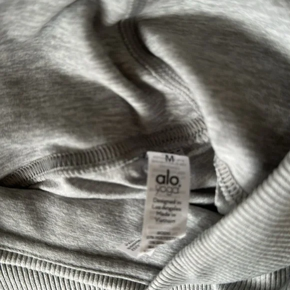 Alo Yoga High-Waist Alosoft Lounge Legging Size M Zinc Heather - Picture 4 of 7